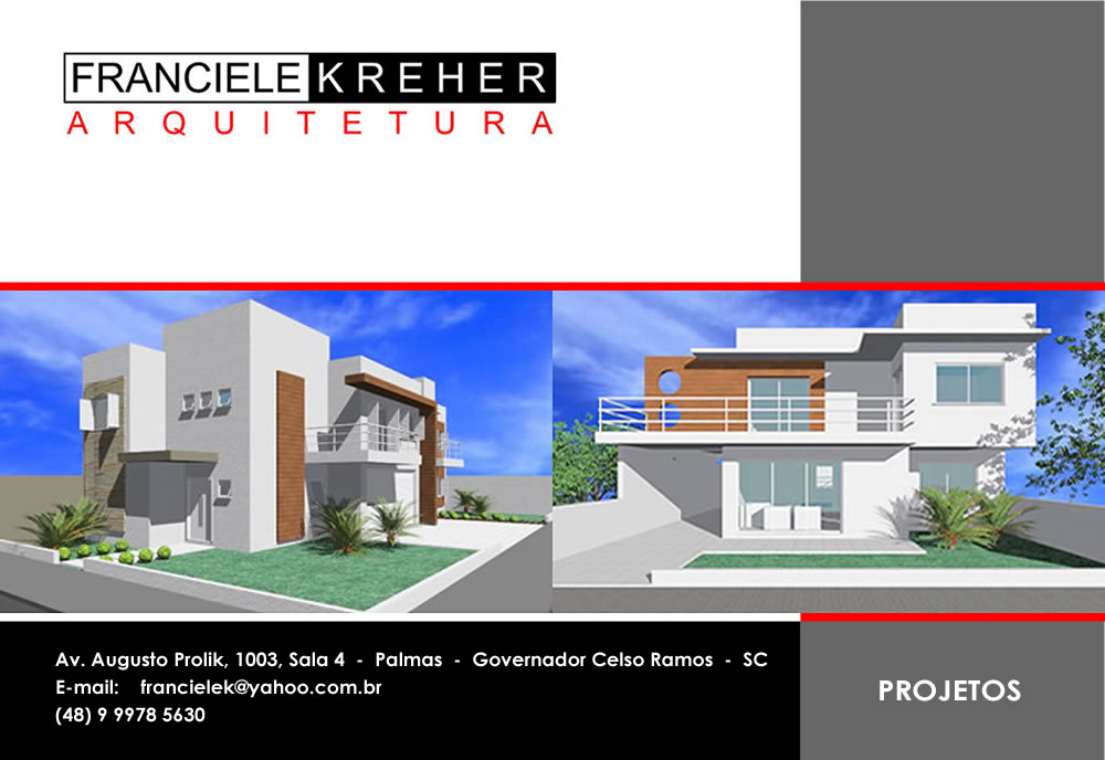 Franciele Kreher Arquitetura Palmas Governador Celso Ramos Santa Catarina Arquiteta Arquiteto
